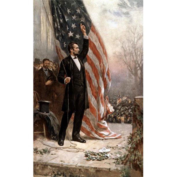 Digitally Restored Vintage American Civil War Painting Featuring