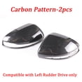thumbnail image 3 of Tapas de repuesto para espejo retrovisor lateral de color negro carbono para Mercedes Benz C GLC SE Class W205 X253 W222 W213 W238 LHD, 3 of 5