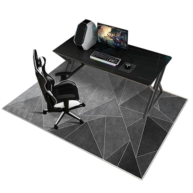 Tapete para Silla Oficina de Piso Tapete Rectangular Antideslizante para Silla Rodante de Suelo Duro, Protector Alfombra para Silla de Computadora en Escritorio Alfombrilla Silla Fondo TPR 100*140cm