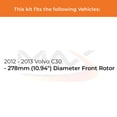 thumbnail image 2 of MAX Advanced Brakes - Brake Kit For 2012-2013 Volvo C30| Carbon Ceramic Brake Pad and Rotor Kit Front and Rear| Daily Driving Geomet Coated Brake Rotors, 2 of 9