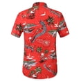 thumbnail image 2 of SSLR Mens Santa Claus Party Tropical Ugly Hawaiian Christmas Shirts, 2 of 8
