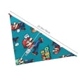 thumbnail image 5 of Lsque Mario Printing Dog Bandana ,Cat Scarf Adjustable Bib Handkerchief Accessories for Dogs Cats,Pet scarf,Pet fashion, 5 of 8