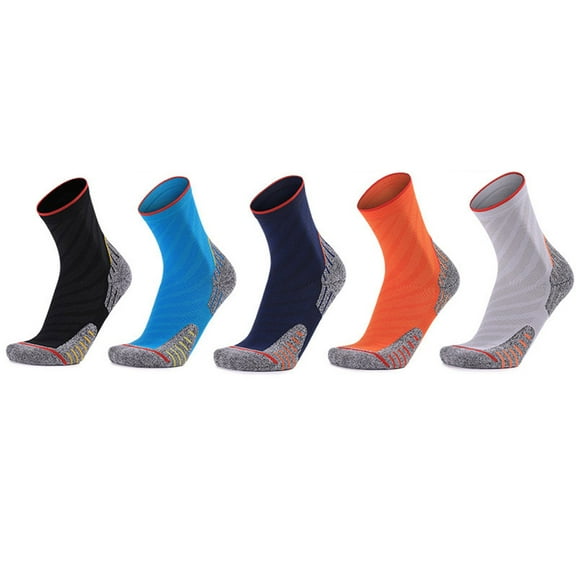 Hinvhai Mens and Womens Anti Odor Blister Resistant Seamless Thin Compression Quarter Crew Athletic Cycling Socks White Free Size