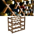 thumbnail image 1 of Wine Bottle Storage Shelf,  Stability Countertop Wine Rack, Wooden Wine Rack Wine Shelf, Display Organizer Decor for Countertop Home, 1 of 8