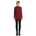 thumbnail image 2 of Time and Tru Women's Rib Roll Neck Tunic, Sizes XS-3XL, 2 of 5