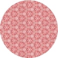 thumbnail image 1 of Ahgly Tapis Rond Lavable en Machine Intérieur Transitionnel Rose Profond, 7 Pieds Rond, 1 of 7