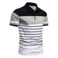 thumbnail image 4 of JUNWELL Polos pour Hommes en Solde Manches Courtes Chemise de Golf Performance Coupe Décontractée Polo Stretch Imprimé, 4 of 6