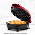 thumbnail image 4 of Wafflera Holstein Housewares Individual Rojo Metalizado, 4 of 4