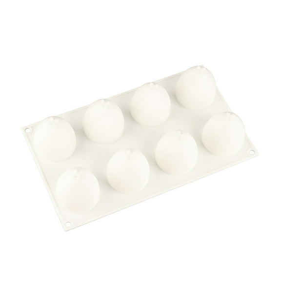 Molde de silicona antiadherente para repostería, con forma de huevo, de 8 cavidades.
