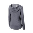 thumbnail image 4 of Sport-Tek Women's Tri-Blend Wicking Fleece Hoodie, True Navy Heather, Medium, 4 of 4