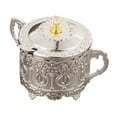 thumbnail image 4 of QualitChoice Decorative Sugar Jar Candy Bowl Container Adds Of Sophistication To Kitchen Decor Candy Jar Silver 14.8x9x10.1cm, 4 of 6