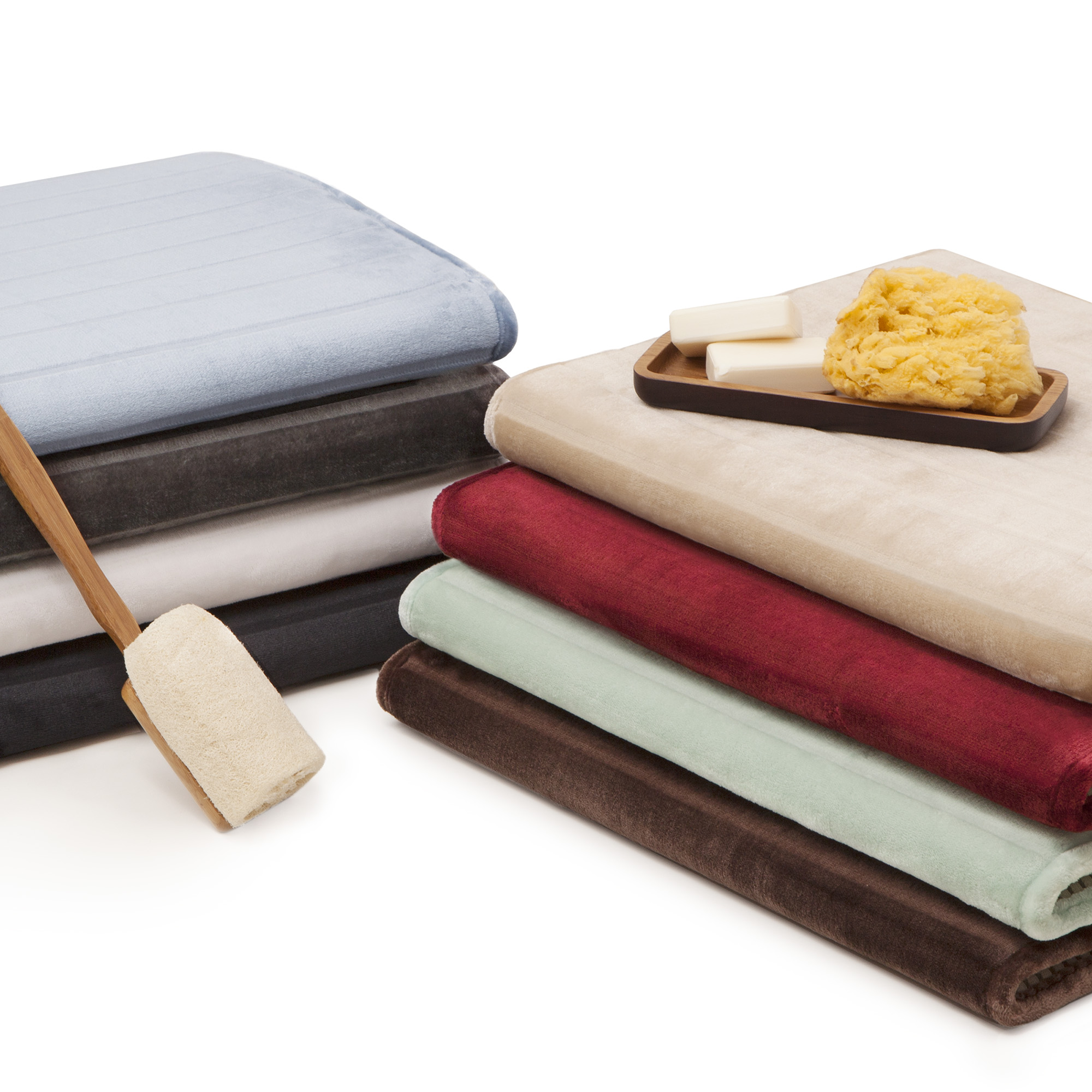 Microdry SpeedDry® Memory Foam Bath Mat Collection - Macy's