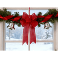 thumbnail image 4 of Christmas Decoration Red Flocked Striped Burlap Bow Striped Bow Christmas Linen Bow Christmas Wreath Decoration Bow Christmas Tree Decoration, 4 of 4