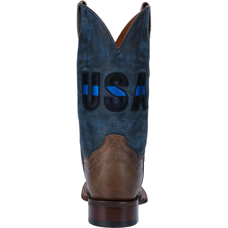 Dan Post Boots Mens Thin Blue Line Square Toe Casual Boots Mid