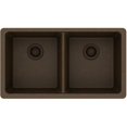 thumbnail image 6 of Elkay Quartz Classic 33" x 18-1/2" x 9-1/2", Equal Double Bowl Undermount Sink, Dusk Gray Dusk Gray, 6 of 7