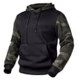 thumbnail image 3 of SWSMCLT Men's Lightweight Hooded Sweatshirts Long Sleeve Hoodie Fall Soft Camo Fitted Drawstring Fashion Streetwear Black 42, 3 of 4