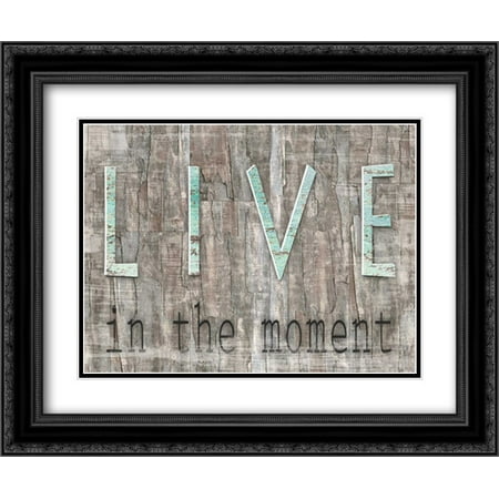Weathered Wood Live 2x Matted 24x20 Black Ornate Framed Art Print by Donovan, (Best Live Weather App)