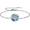 A-Evil Eye Crystal Bracelet, variant on Evil Eye Protection Bracelet Sterling Silver Round Crystal Blue Evil Eye Bracelet Good Luck Round Eye Pendant Bracelet Gift for Women