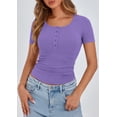 thumbnail image 3 of Remera PRETTYGARDEN Slim Fit con Cuello Henley y Botones M, 3 of 8