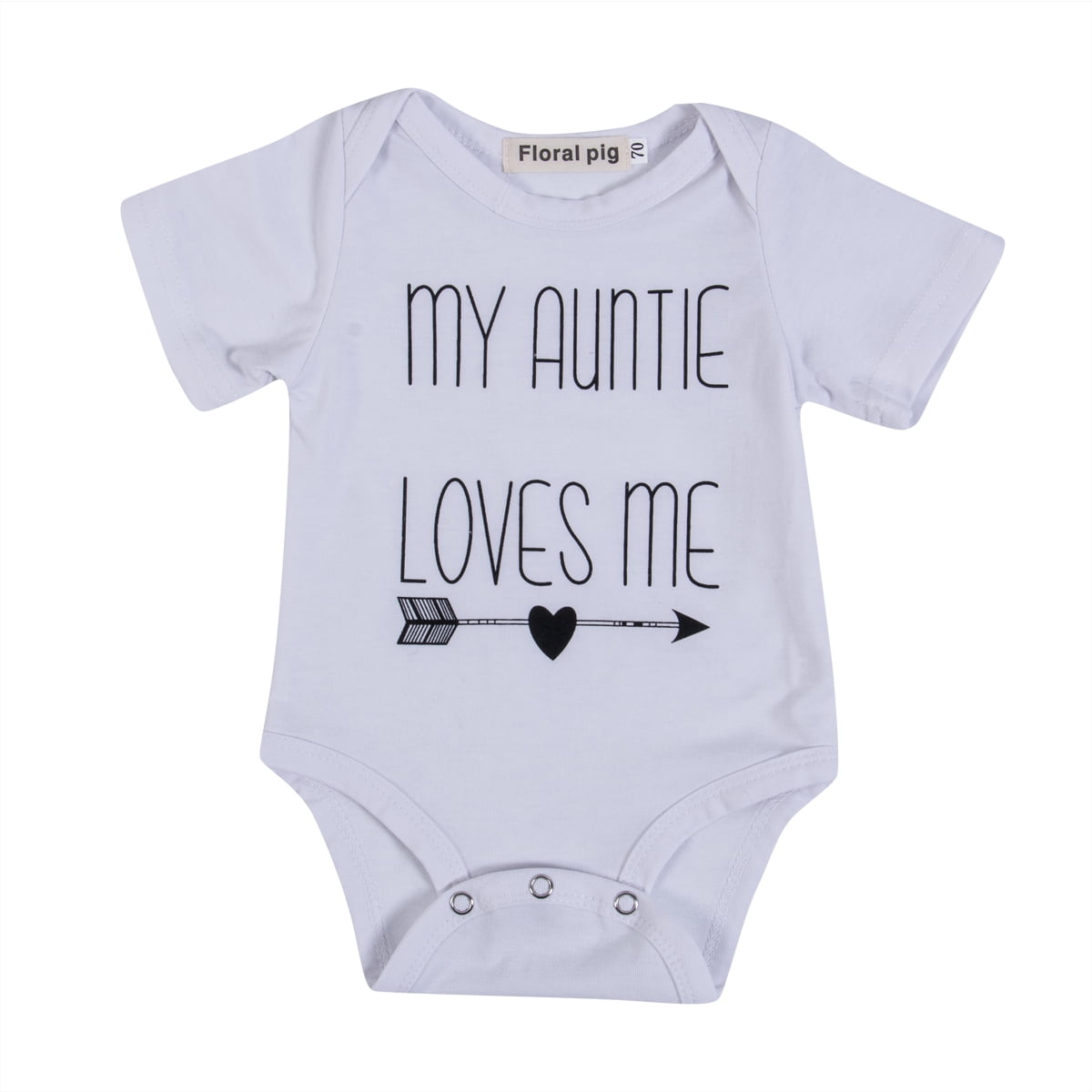 Hirigin Babys Jumpsuits My Auntie Love Me Unisex Romper Jumpsuit Cotton Clothes Outfits Walmart Com Walmart Com