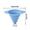 Blue, variant on Kitchen Collapsible Funnel Set Silicone Wide Mouth Funnels for Bottle Filling Cooking Baking Transfer