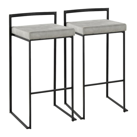 LumiSource Fuji Stacker Barstool - Set of 2