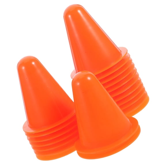 FRCOLOR 30Pcs Training Cones Small Plastic Agility Cones for Sports Roller Skating