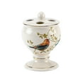 thumbnail image 2 of Avanti Linens Avanti Gilded Birds Multi-colored Ceramic Toothbrush Holder - Off-White/Multi, 2 of 2