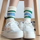 thumbnail image 4 of 3 PARES Calcetines novedosos para mujer Calcetines retro a rayas Calcetines deportivos hasta la pantorrilla Calcetines casuales de algodón para mujer, 4 of 5