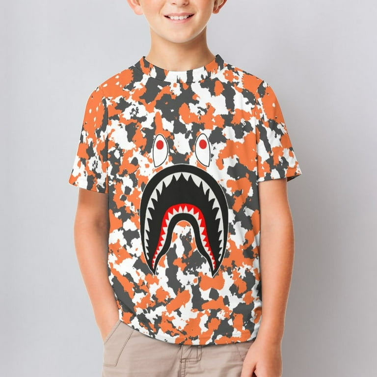 Orange camo bape shirt hotsell