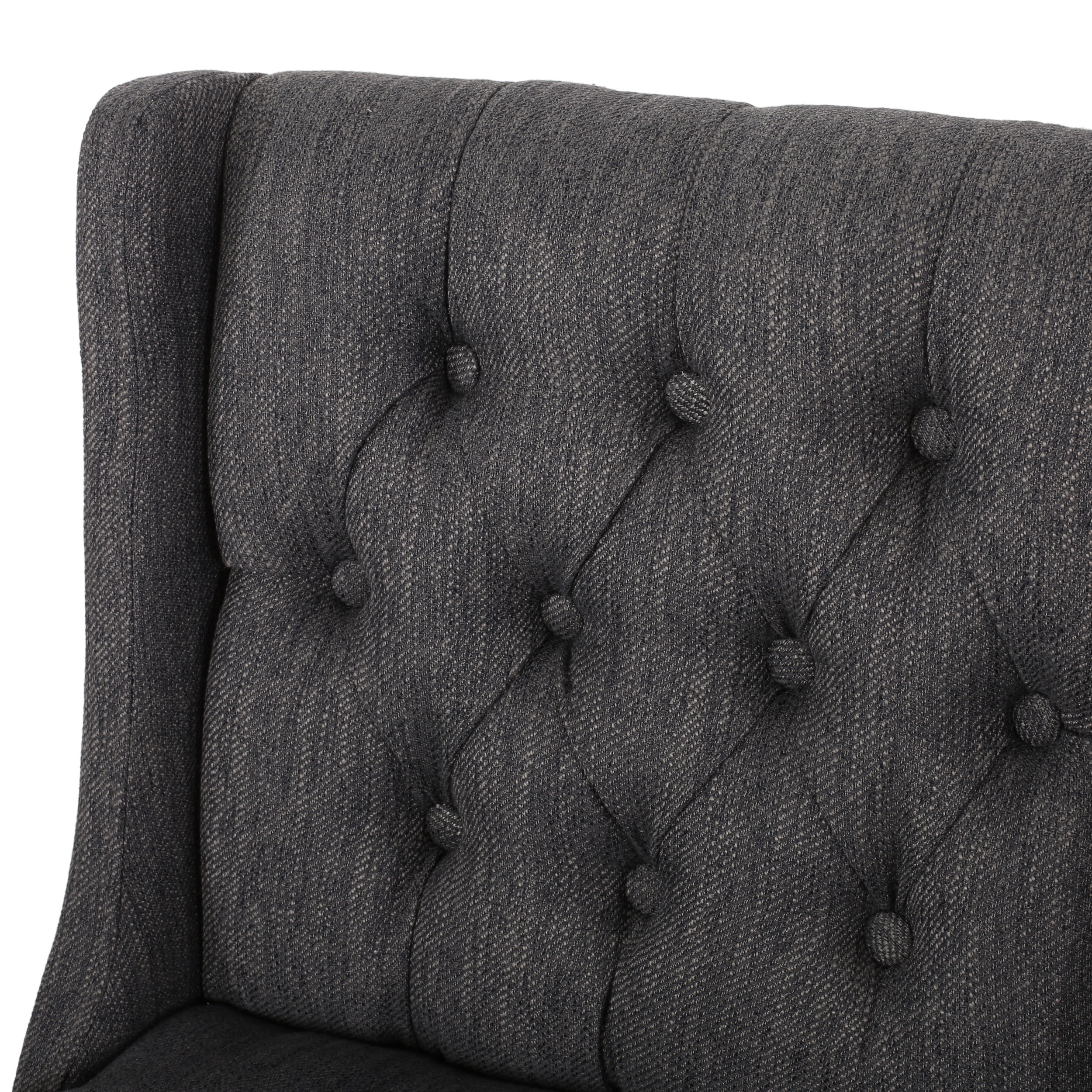 Noble House Daylanie Barstools, Charcoal, Espresso