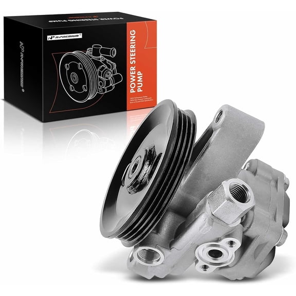 A-Premium Power Steering Pump, with 4-groove Pulley, Compatible with Kia Soul 2010-2011, L4 2.0L, Replace# 571002K500