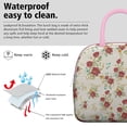 thumbnail image 3 of Lunch Bag Lunch Box for Women Reusable Insulated Lunch Cooler Bags,Large Capacity for Work Travel Picnic,Water-Resistant Pioneer Colorful Floral Lunch Tote Bag Gifts for Woman Mom Pink, 3 of 6