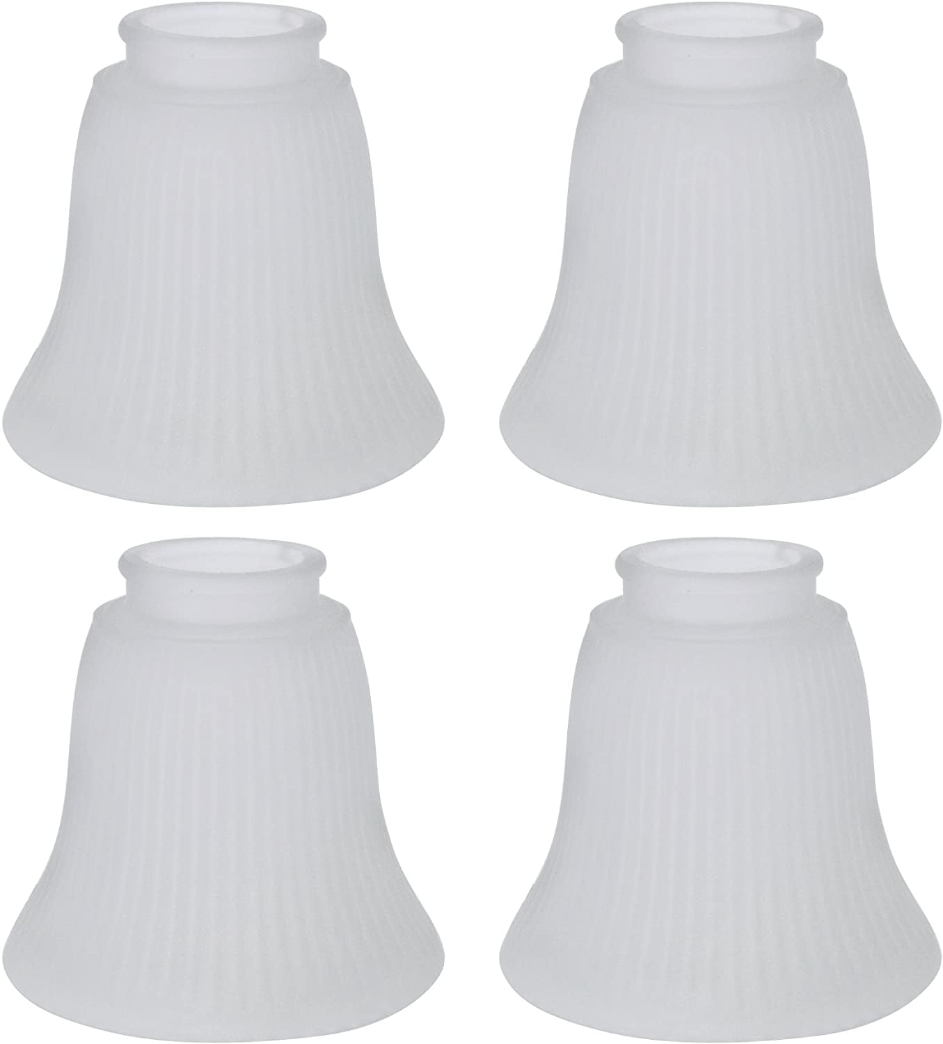 230224 Transitional Style Replacement Bell Shaped Frosted Ribbed Glass