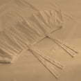 thumbnail image 5 of 4 Piece Corner Ruffle Sheet Set, 6" Inch Corner Ruffle On Flat Sheet And Pillowcases, 18 Inch Deep Pocket, 100% Egyptian Cotton, 800 TC, Olympic Queen Size, Solid Taupe, 5 of 6