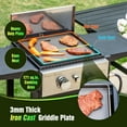 20000 BTU Outdoor Flat Top Gas Griddle Grill Propane BBQ Grill with lid