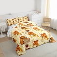thumbnail image 4 of Homewish Cute Capybara Full Size Comforter Sets,Cartoon Animal Bedding Comforter Set,Yellow Stars Print Bedding Sets For Girls Boys,Luxury Bedroom Decor Reversible,3 Pieces, 4 of 9