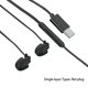 thumbnail image 4 of Injueey Auriculares con cable antirruido para dormir con micrófono Auriculares anti-pliegue para auriculares Cables de audio/vídeo Solo tipo C negro, 4 of 6