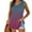 Purple, variant on USSUMA Summer Tops for Women 2025 Womens Tank Tops Sleeveless V Neck Camisole Cold Shoulder Loose Fit Casual Printed Leisure T-Shirt Loose Tshirt Meeting Blue Polyester s Tank Top for Women S