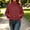 Wine, variant on IUYRTFE Women's Polka Dot Jacket with Pockets Stand Collar Button Down Lightweight Casual Coat