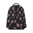 thumbnail image 3 of "Gorgeous Sunflower Floral Backpack for Teens - Perfect High School Bookbag, Spacious Main Compartment with Laptop Sleeve, Trendy Flower Gift", 3 of 6