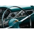 thumbnail image 2 of Vintage Photo Archive 14x11 Black Modern Framed Museum Art Print Titled - Classic Car Dashboard in Turquoise, 2 of 4
