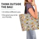 thumbnail image 2 of Balery Cute Dog Bolsa Tote Estilo Estético con Cremalleras, Bolsa de Hombro, Bolsa de Compras Grande y Plegable, 2 of 8