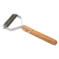 thumbnail image 4 of Puppy Dematting Brush,Pet Undercoat Rake Brush Dog Deshedding Rake Comb Pet Undercoat Rake Optimized for Excellence, 4 of 9