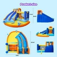 thumbnail image 2 of JOYLDIAS Inflatable Water Double Slide Bounce House Giant Kids Backyard Indoor Outdoor w/Splash Pool,Jump Area,Climbing Wall,550W Air Blower,Water Gun, 2 of 16