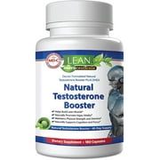 Natural Testosterone Booster for Men Over 50 / Naturally Boost Stamina, Endurance and Strength (180 Caps) by Lean Nutraceuticals
