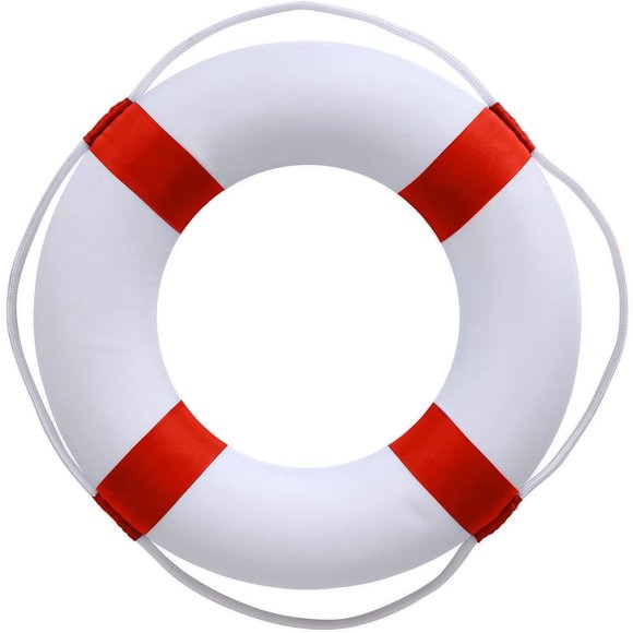 Anillo de seguridad para piscina de 20 pulgadas/50 cm, anillo salvavidas, boya para nadar, anillo de espuma, boya para piscina, anillos para piscina, anillo salvavidas para decoración de paredes de pi