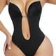 thumbnail image 1 of Body moldeador para mujer, escote en V profundo, tirantes transparentes, sin espalda, ropa interior, mono, tanga sin costuras, lencería de una pieza (L), 1 of 5