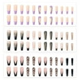 thumbnail image 1 of Uñas postizas Coffin Press on Nails Cubierta completa Uñas postizas para mujeres y niñas (3 cajas de 24 cada una) Adepaton BST2001842-4, 1 of 6