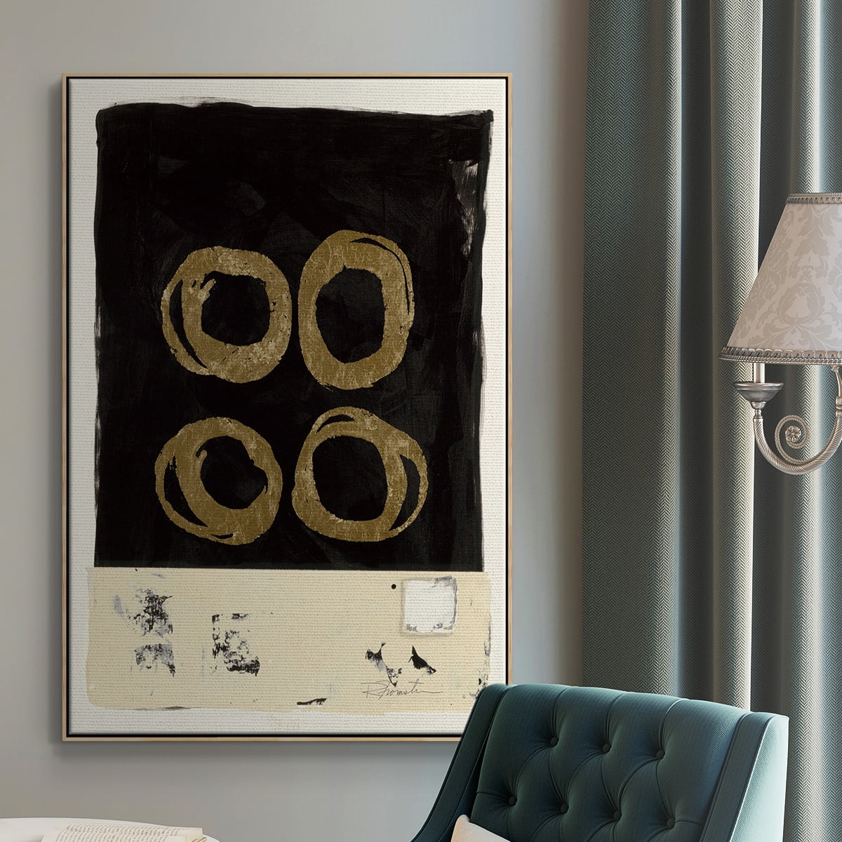Standing Strong II Framed Premium Gallery Wrapped Canvas - Ready to Hang - 27 x 41 - Natural Wood Floating Frame